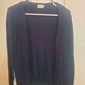 Cato Deep Blue Open Front Cardigan